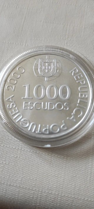 3 Monedas Portugal 1000 Escudos 1998-2000