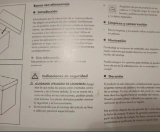 Baúl Banco Reposapiés Sofá Chaiselongue 78x40x40