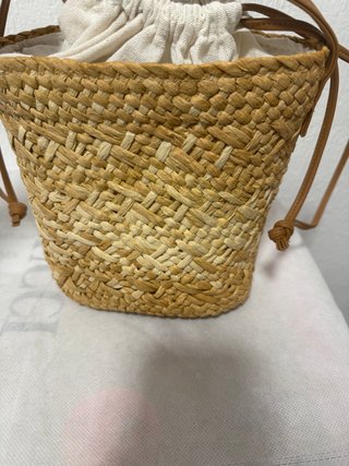Bolso Loewe Rafia tipo bombonera