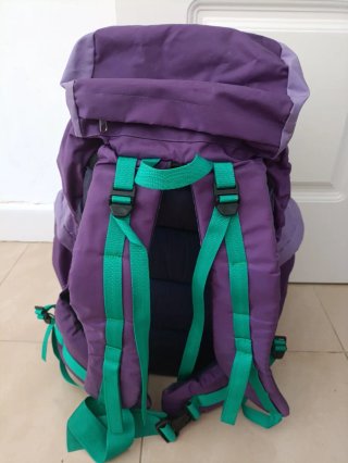 Mochila Gacela Morada y Verde