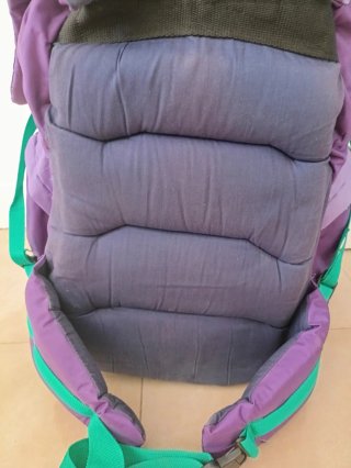 Mochila Gacela Morada y Verde