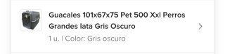Transportín Perro Grande Gris