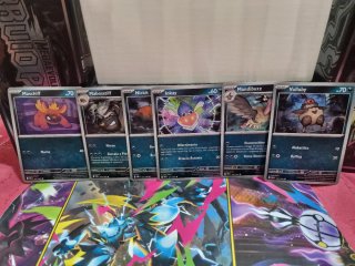 Set 6 Carte Pokémon Maschiff, Mabosstiff, Nickit,