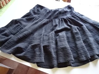 Gonnellina nera cotone 100%