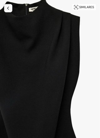 Vestido Negro Koton sin mangas Talla 34