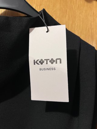Vestido Negro Koton sin mangas Talla 34