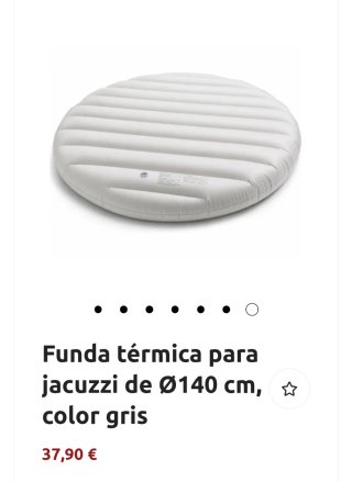 Arebos Funda térmica para jacuzzi de Ø140 cm, gris