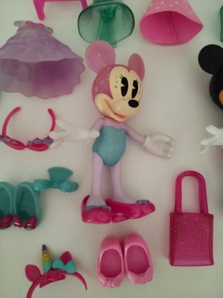 Lote 2 Muñecas Minnie Mouse Accesorios