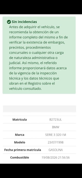 BMW E46 manual nacional 6 cilindros gasolina