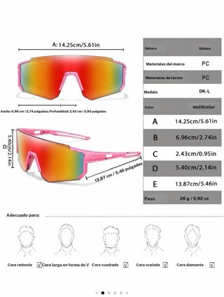 Gafas de sol deportivas