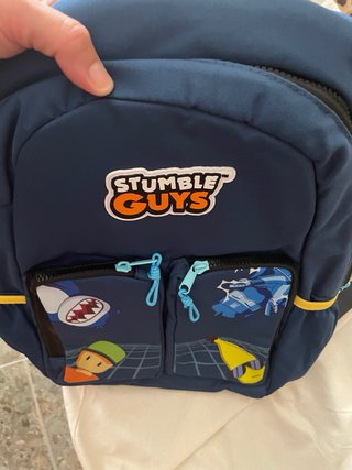 Nueva Mochila Zara Stumble Guys Azul colegio