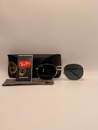 Ray-Ban Hexagonal Doradas Cristal Verde Oscuro
