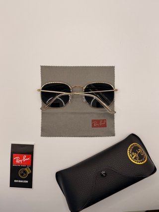 Ray-Ban Hexagonal Doradas Cristal Verde Oscuro