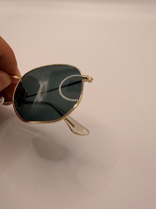 Ray-Ban Hexagonal Doradas Cristal Verde Oscuro