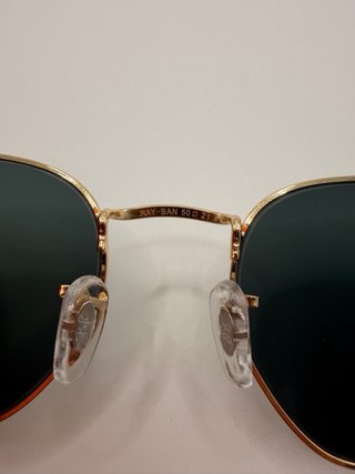 Ray-Ban Hexagonal Doradas Cristal Verde Oscuro