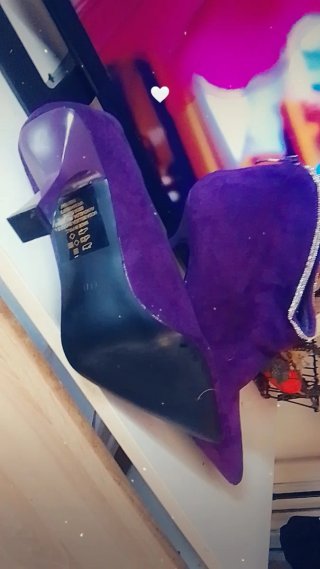 Botines de tacón morados Escucho ofertas!!!!
