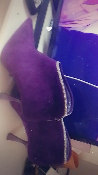 Botines de tacón morados Escucho ofertas!!!!