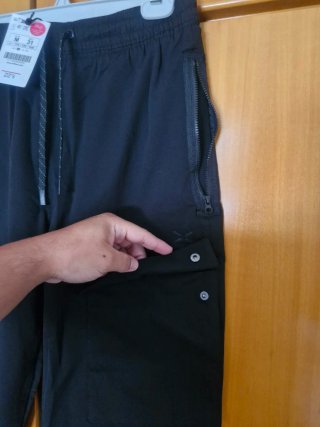 ADVC Pantalón Deportivo Hombre Talla M Negro