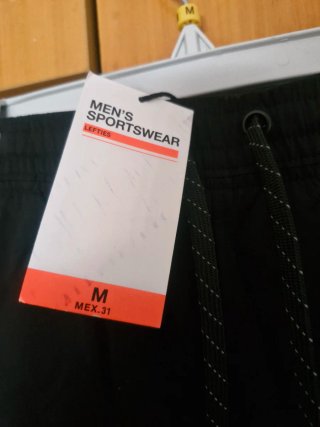 ADVC Pantalón Deportivo Hombre Talla M Negro