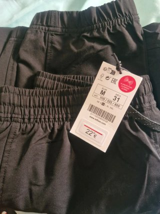 ADVC Pantalón Deportivo Hombre Talla M Negro