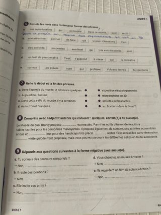 Libro francés actividades