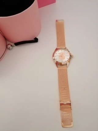 Reloj Tous Oso Dorado y Rosa