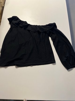 Top Mango asimétrico volantes S
