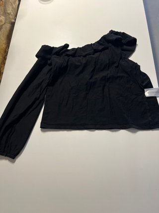 Top Mango asimétrico volantes S