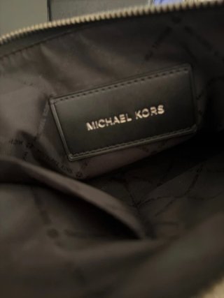 Borsello Michael Kors monogram nero/grigio
