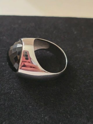 Anillo Plata 925 con Piedra Negra