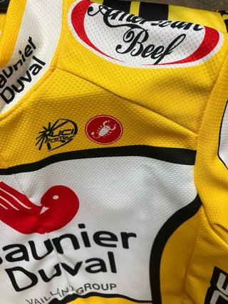 Maillot Ciclismo Castelli Saunier Duval Amarillo