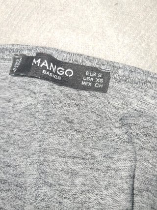 Vestido gris manga larga
