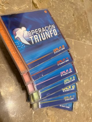 CDs Operación Triunfo Galas 2, 4, 6, 9, 10, 11 y 1