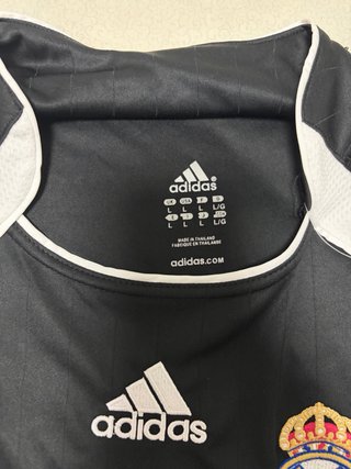 Real Madrid 2006/2007 Adidas Camiseta Negra L