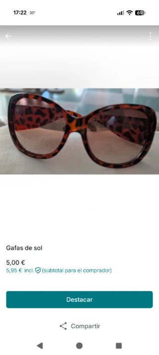 Gafas de sol marrones