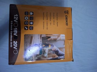 Taladro Deko 16V con 2 Baterías y Cargador