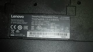 Dock Lenovo ThinkPad 40A5 + Cargador 230W