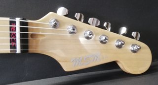 Guitarra Strato Puente Piezo Azul Metálico