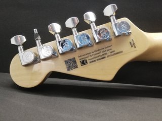 Guitarra Strato Puente Piezo Azul Metálico