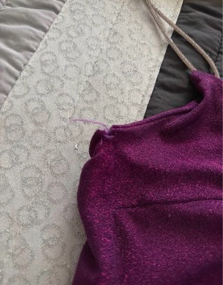 Vestido Roxo Brilhante
