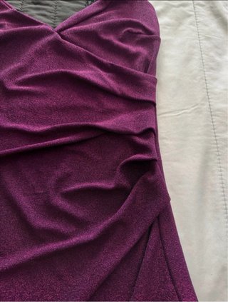 Vestido Roxo Brilhante