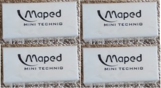Lote de 4 Borrachas Maped Mini Technic - Novas