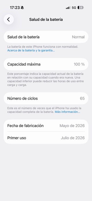 iPhone 17 256GB Negro – Como Nuevo + Batería 100%