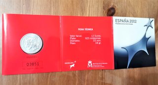 Moneda 12€ año 2002. Presidencia U.E.
