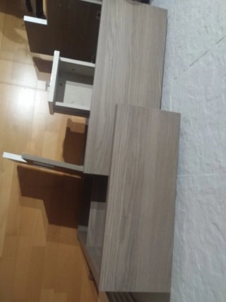 Mueble de entrada con espejo