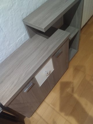 Mueble de entrada con espejo