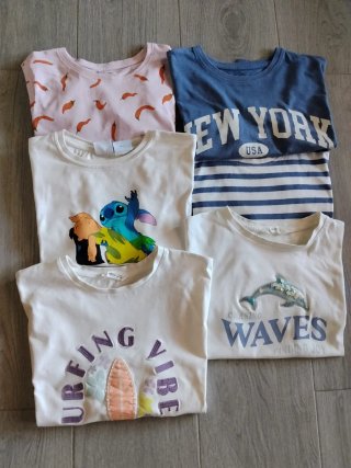 Lote 5 camisetas niña. Entre 11 y 13 años