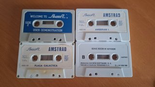 Lote 4 Cintas Amstrad: Plaga Galáctica, Am...