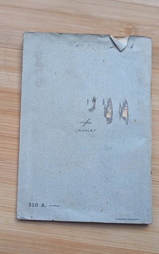 Manual original Sanglas 350 A – años 40