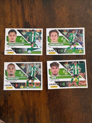 Lote cromos LaLiga Betis Panini
